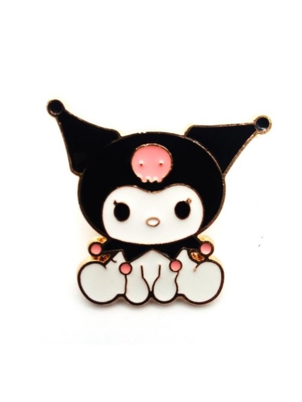 Kuromi Pin Enamel Melody Friend Jester Sanrio Trendy Emo Rave Cute Dark Evil Fun